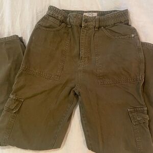 Free People High Waist Cargo Pants